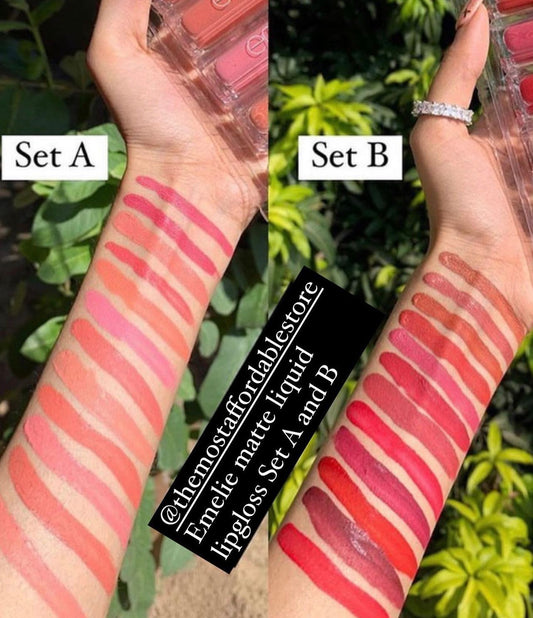 Emelie Liquid Matte Lip gloss (Pack of 12)