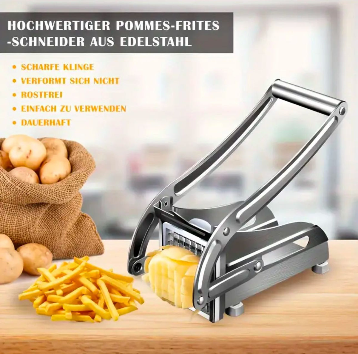 Stainless Steel Potato French Fries Cutter